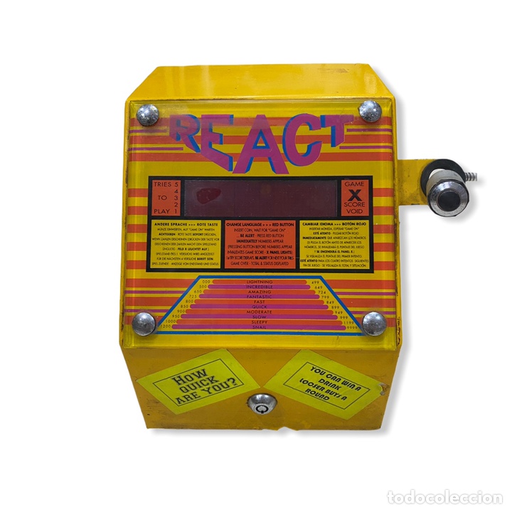 Videojuegos y consolas: Antigua Recreativa REACT Reactor Machines - Foto 2