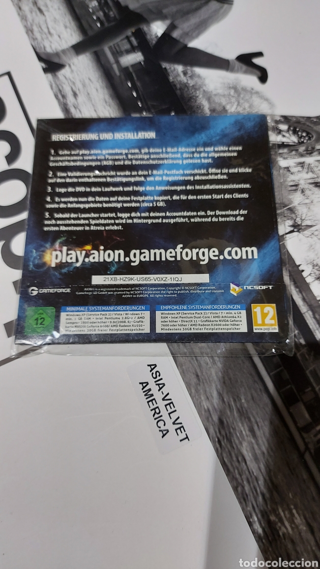 Videojuegos y consolas: JUEGO AION PARA PC. PRECINTADO - Foto 2