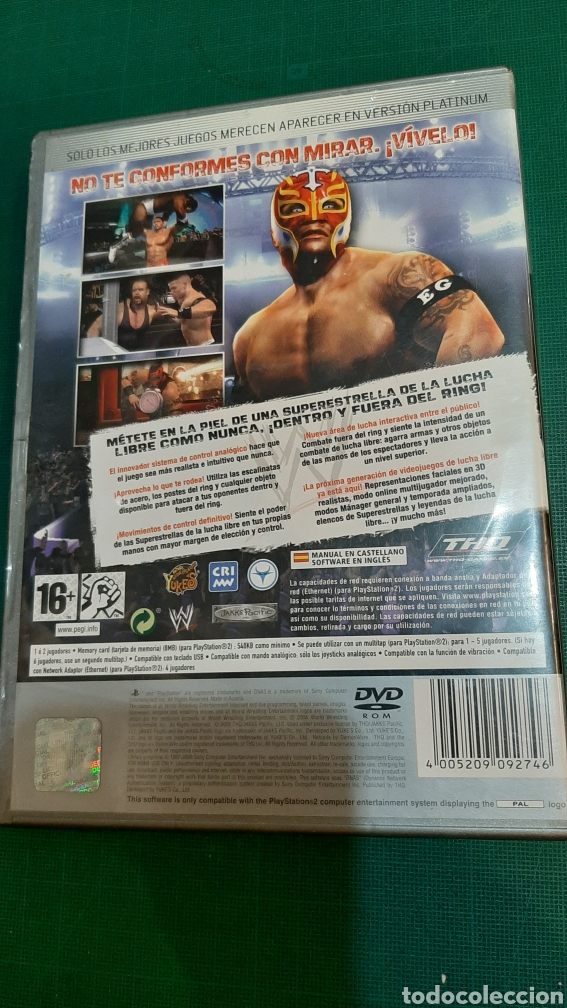 Videojuegos y consolas: DVD ROM SMAXKDOWN VS RAW 2007 BUENO ESTADO - Foto 3