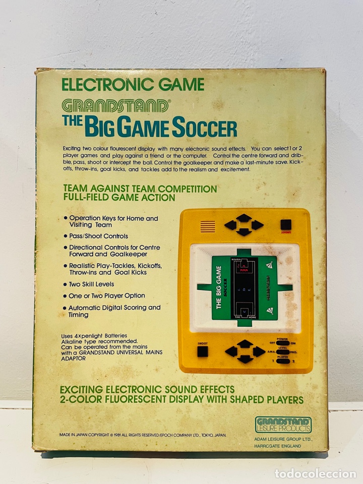 Videojuegos y consolas: Grandstand Electronic Soccer Japan 1981 Tabletop - Foto 3