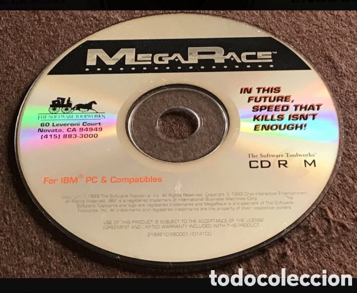 Videojuegos y consolas: DISCO CD-ROM. MEGARACE. TOOLWORKS - Foto 1