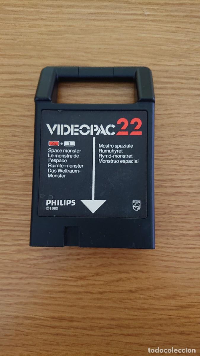 Videojuegos y consolas: Juego Philips Videopac n&ordm; 22 (Space Monster) - Foto 1
