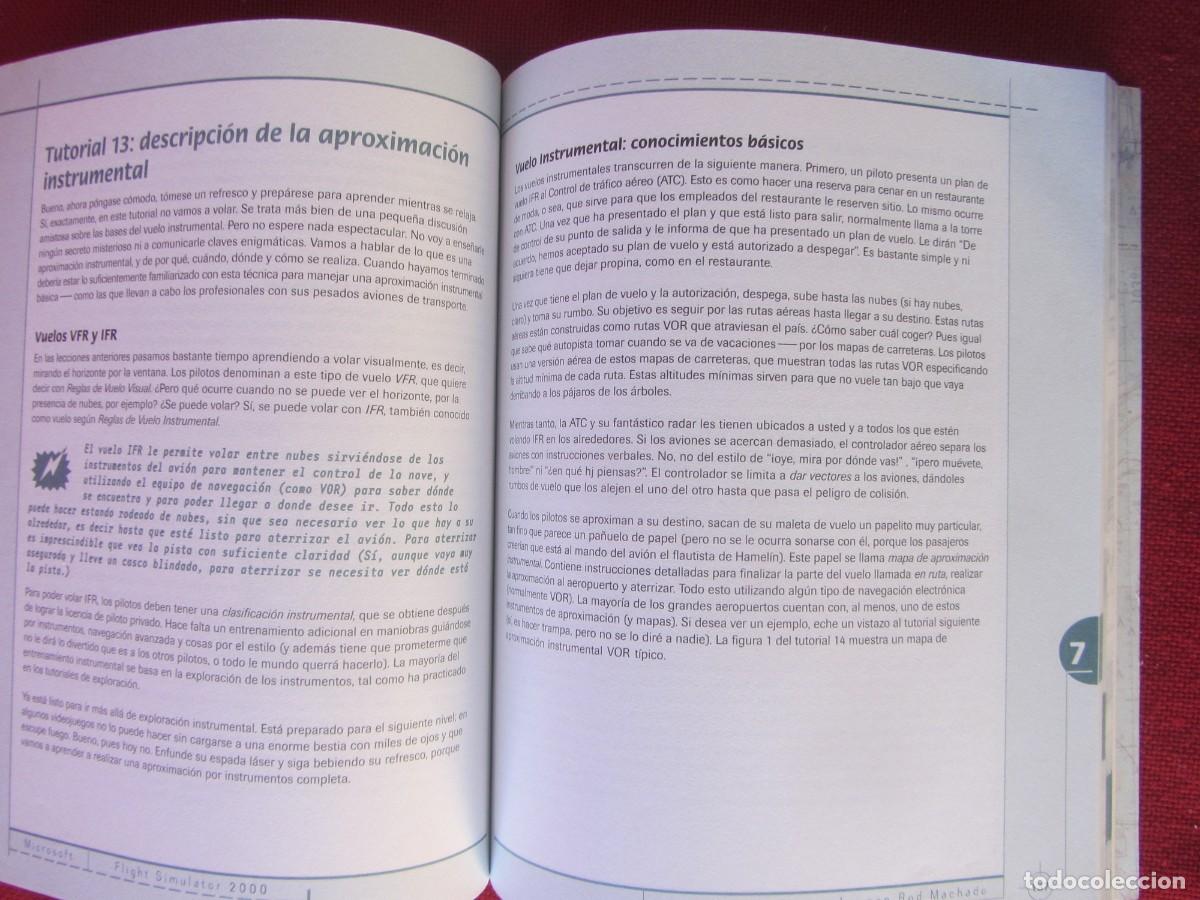 Videojuegos y consolas: FLIGHT SIMULATOR 2000. MANUAL DEL PILOTO. S&Oacute;LO LIBRO. - Foto 2