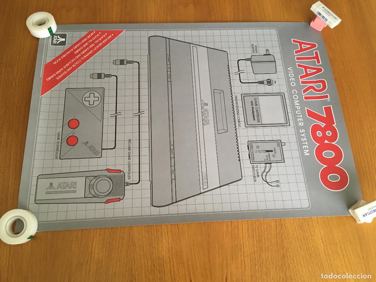 Videojuegos y consolas: Poster de Atari 7800 oficial Bitmapbook - Foto 2