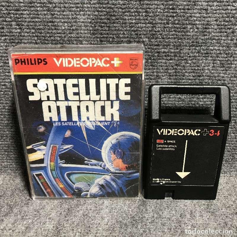 Videojuegos y consolas: VIDEOPAC+ 34 SATELLITE ATTACK PHILIPS - Foto 1