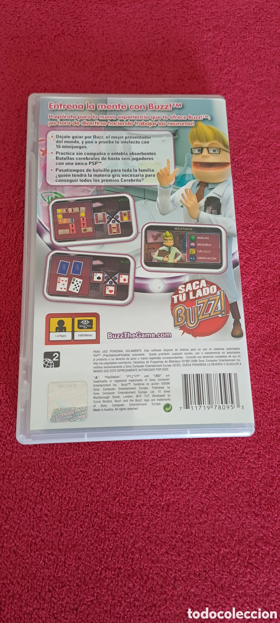 Videojuegos y consolas: JUEGO PSP &rdquo;BUZZ!:CONCURSO DE BOLSILLO&rdquo; - Foto 2