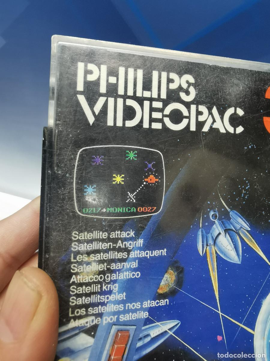 Videojuegos y consolas: videojuego Philips Videopac n&deg;34 Satellite Attack - Foto 3