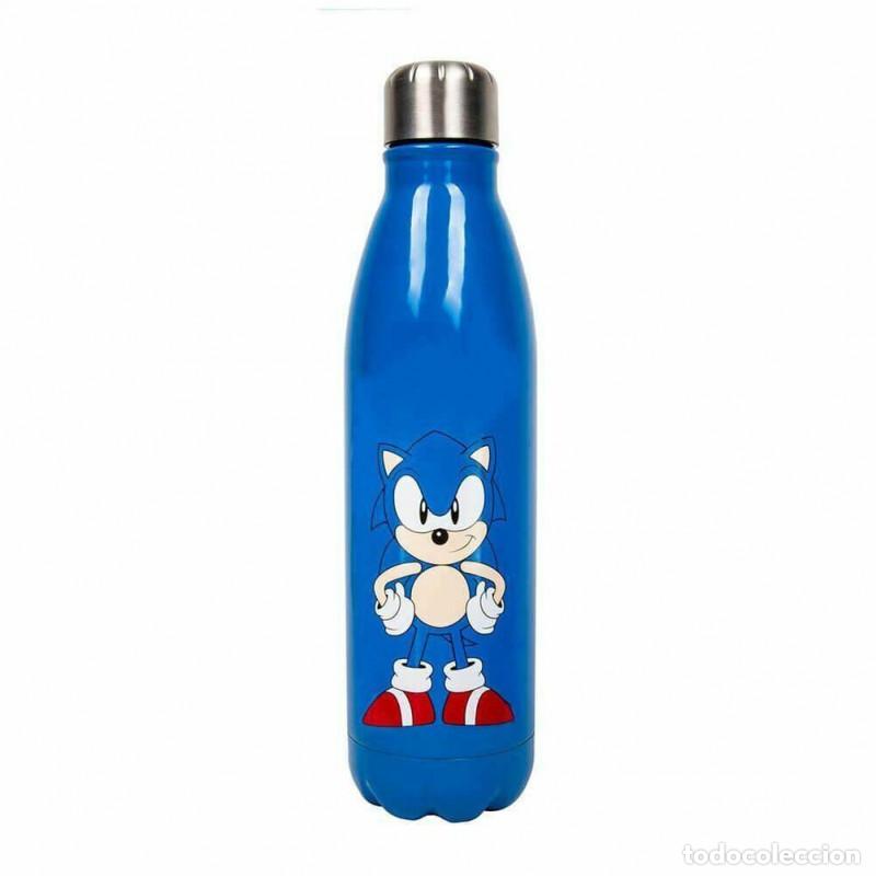 Videojuegos y consolas: Botella de Agua T&eacute;rmica Reutilizable Sonic - Foto 1