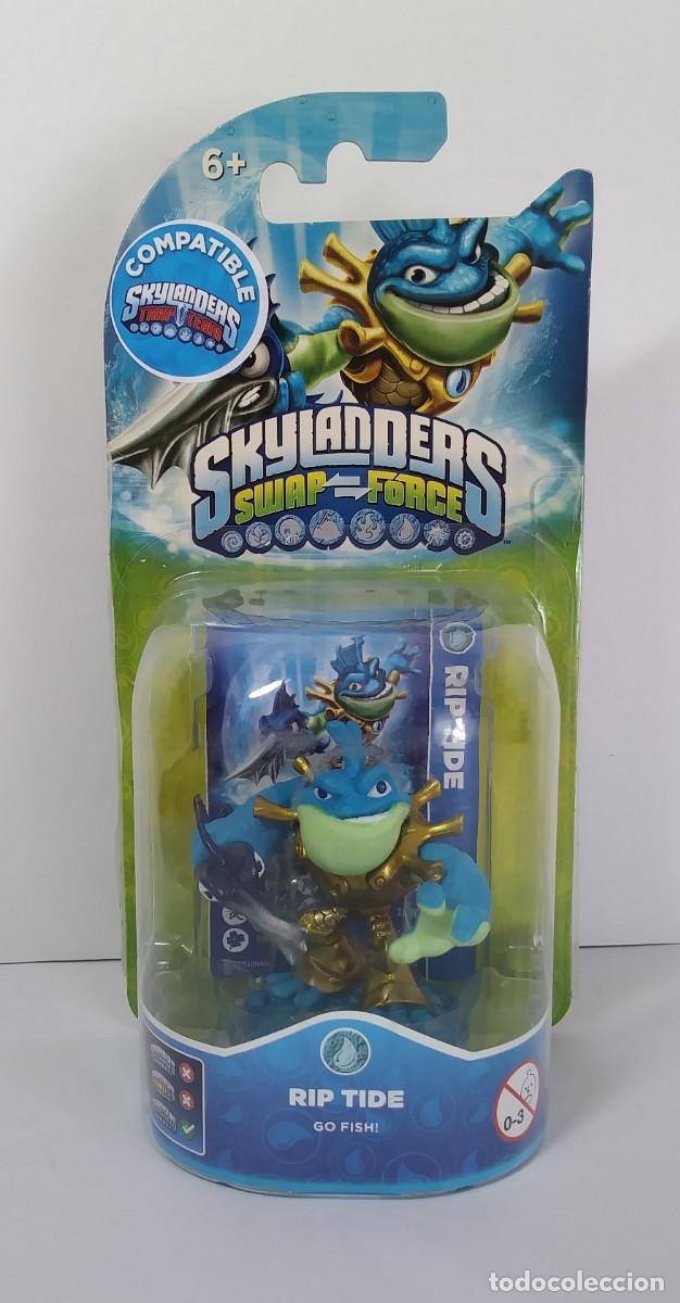 Videojuegos y consolas: FIGURA RIP TIDE SKYLANDERS SWAP FORCE PRECINTADO - Foto 1