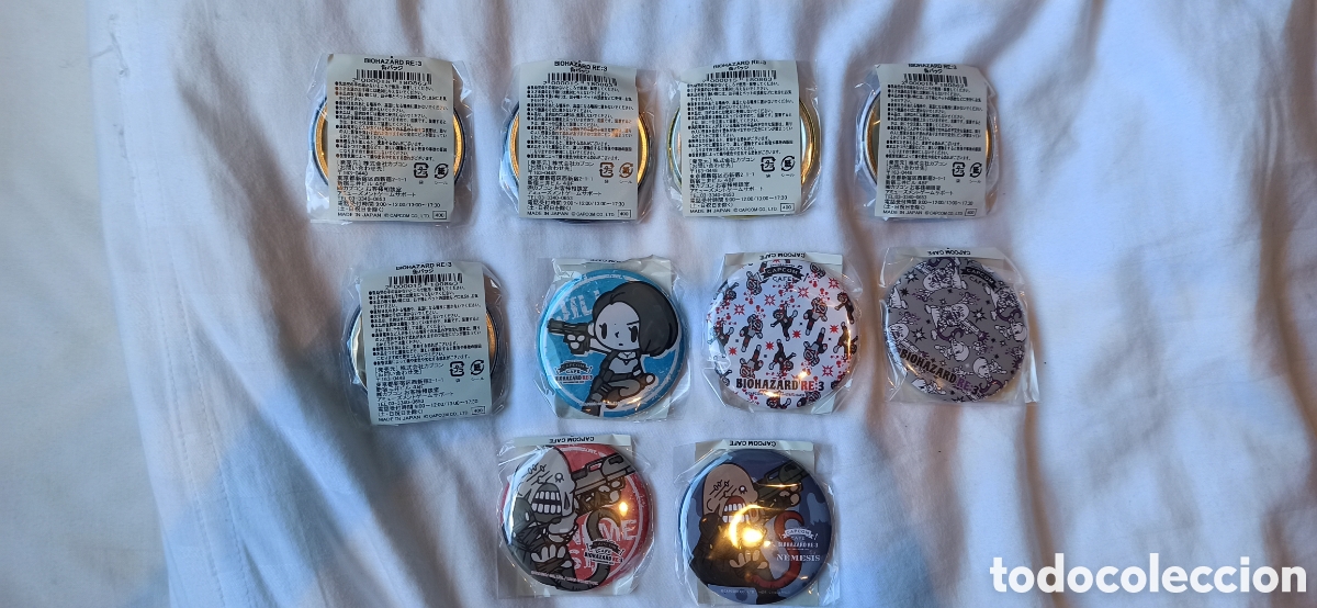 Videojuegos y consolas: Resident evil 3 remake set completo chapas capcom cafe biohazard - Foto 2