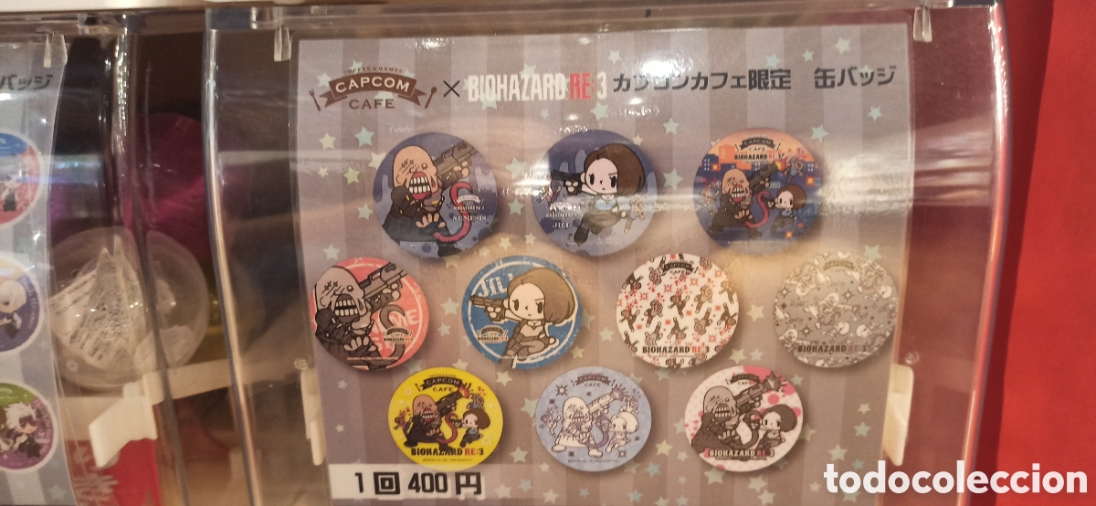 Videojuegos y consolas: Resident evil 3 remake set completo chapas capcom cafe biohazard - Foto 3