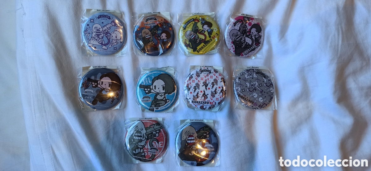 Videojuegos y consolas: Resident evil 3 remake set completo chapas capcom cafe biohazard - Foto 1