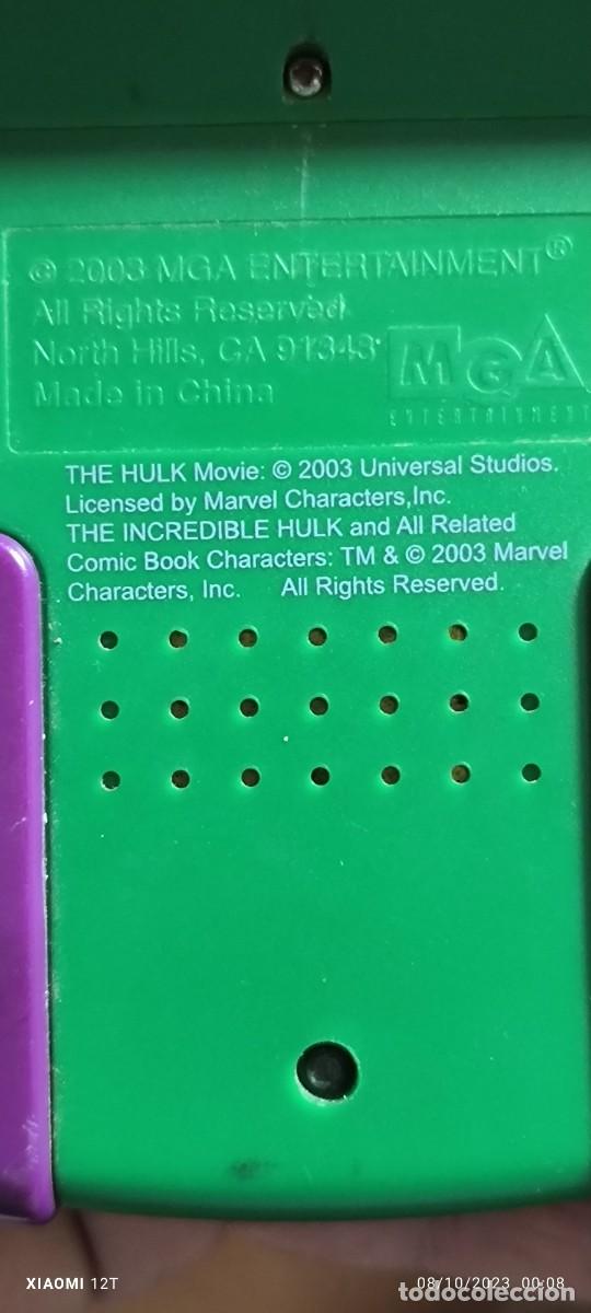 Videojuegos y consolas: JUEGO ELECTRONICO HULK VIDEOCONSOLA FUNCIONANDO - Foto 2