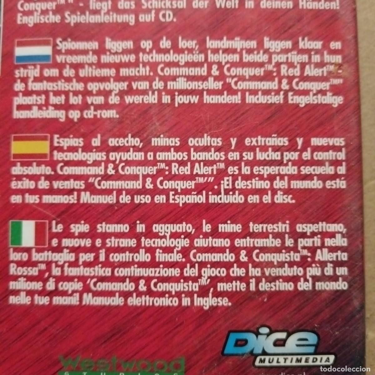 Videojuegos y consolas: Red Alert. Command & Conquer. (2 Cd-rom) - Foto 3