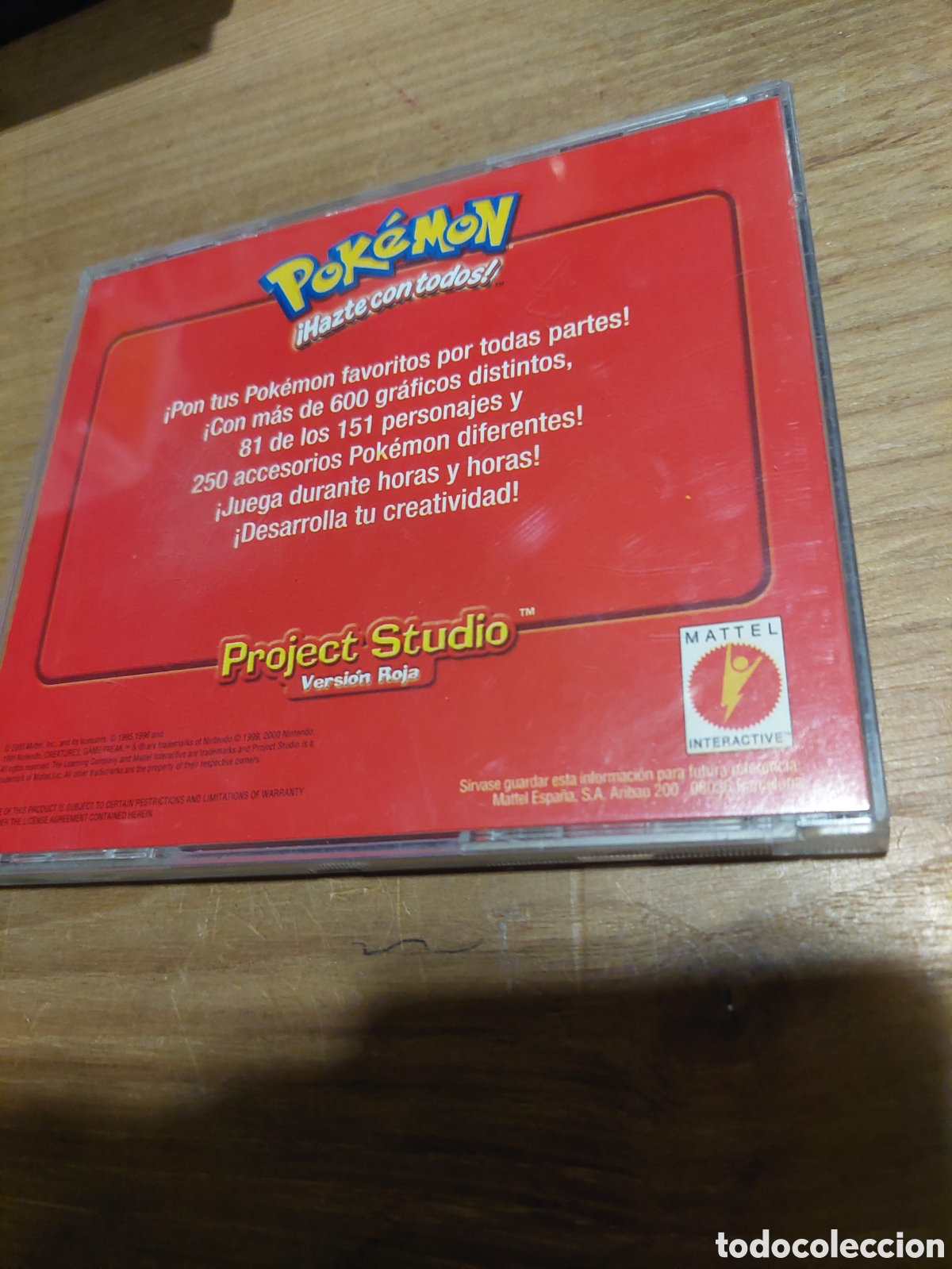 Videojuegos y consolas: 98/95 windows pokemon hazte con todos project studio versi&oacute;n roja Mattel - Foto 2