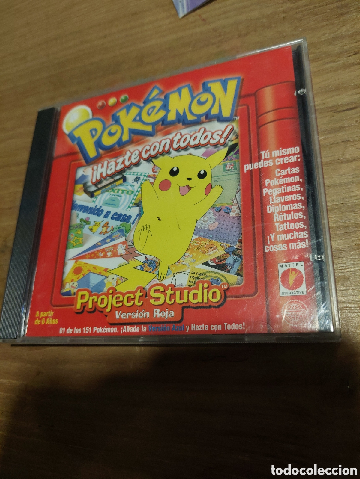 Videojuegos y consolas: 98/95 windows pokemon hazte con todos project studio versi&oacute;n roja Mattel - Foto 1