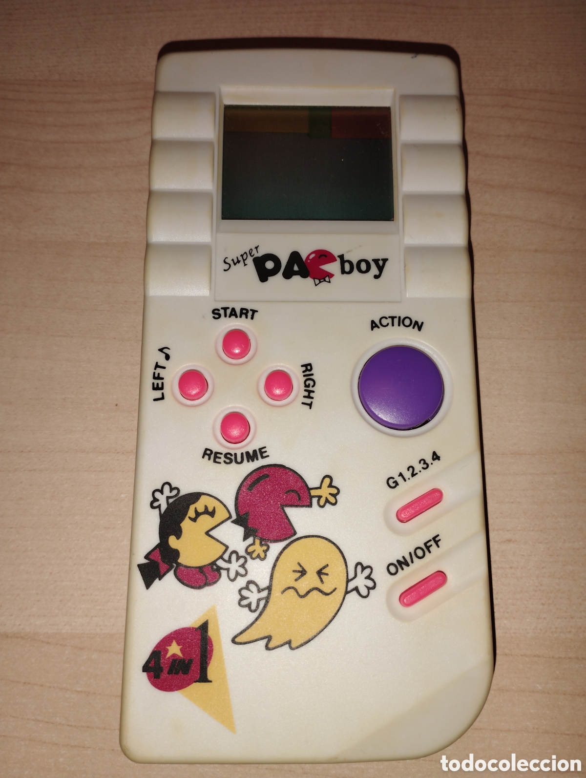 Videojuegos y consolas: Consola peque&ntilde;a. Super Pacboy. 4 en 1. - Foto 1