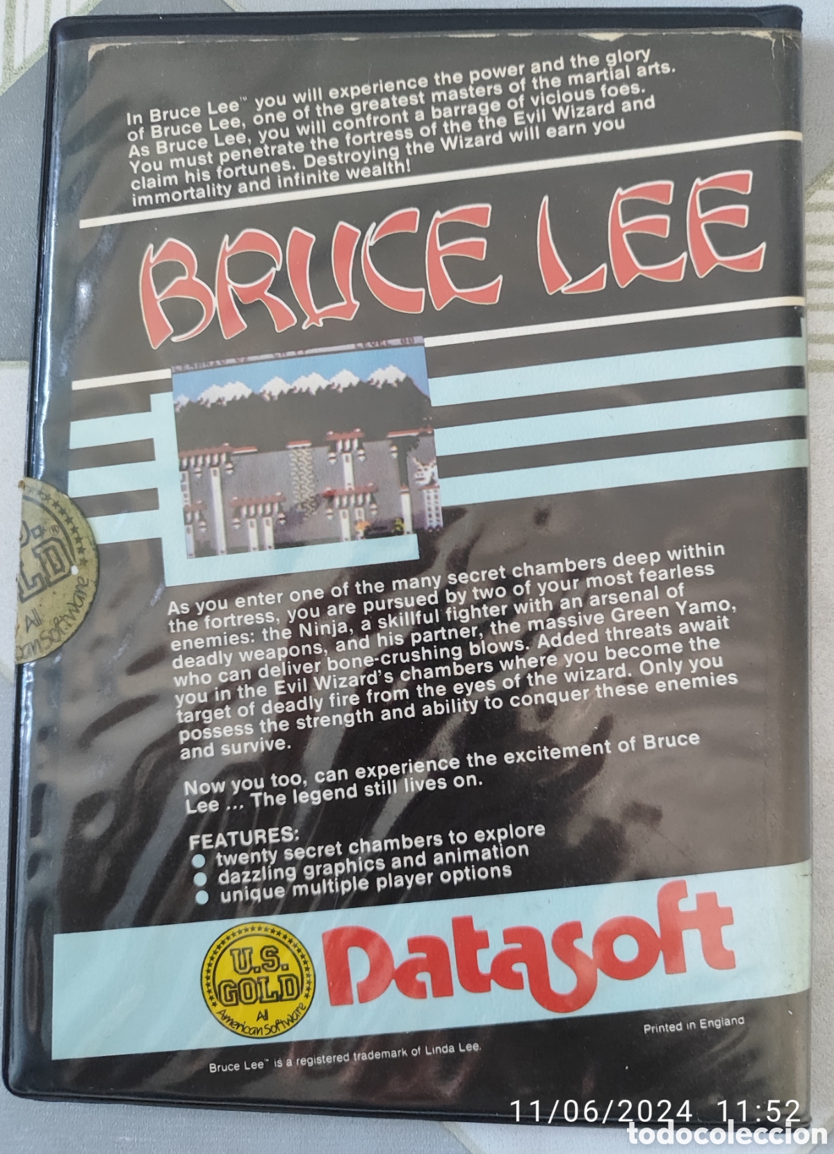 Videojuegos y consolas: Videojuego PC Bruce Lee U.S GOLD - Foto 2