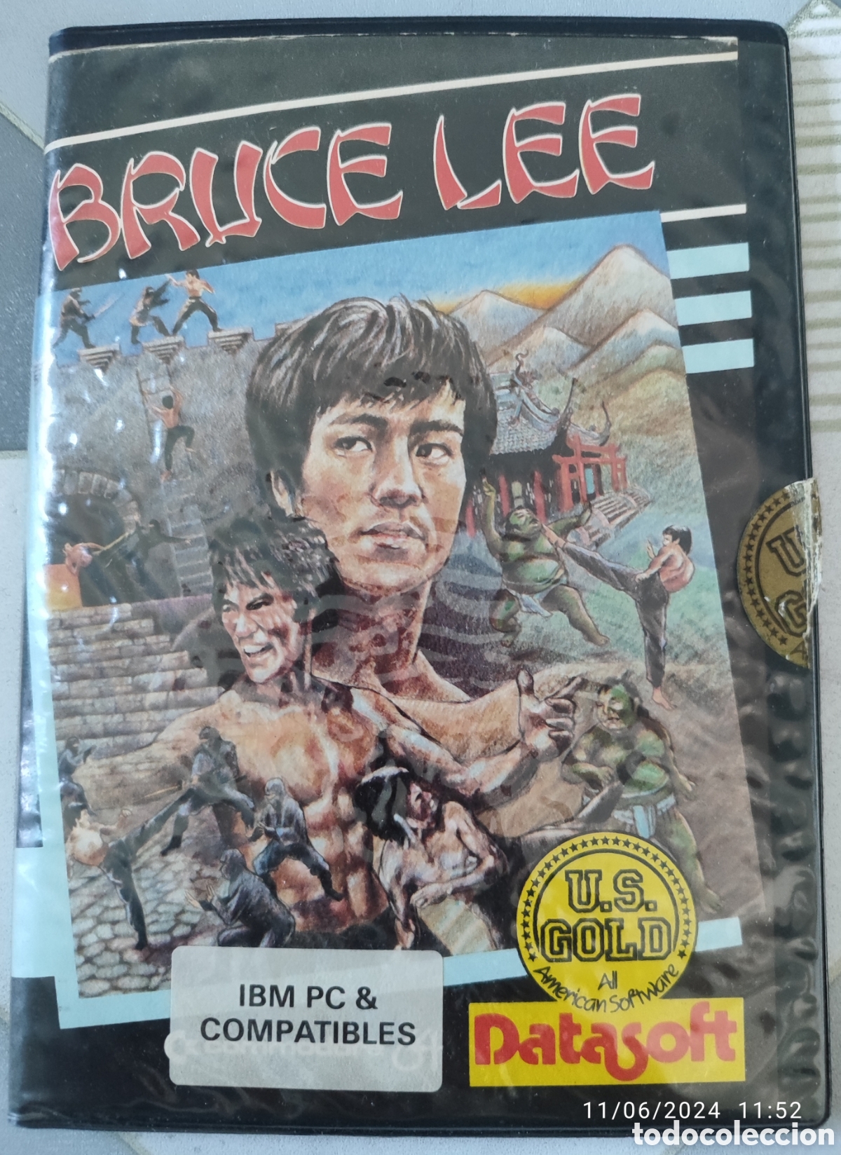 Videojuegos y consolas: Videojuego PC Bruce Lee U.S GOLD - Foto 1