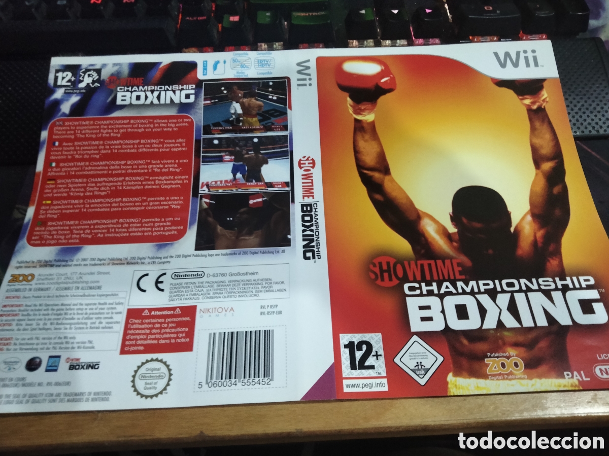 Videojuegos y consolas: Car&aacute;tula Championship boxing wii - Foto 1