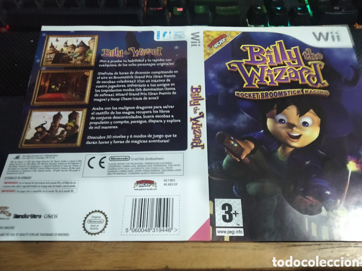 Videojuegos y consolas: Car&aacute;tula Billy the wizard wii - Foto 1