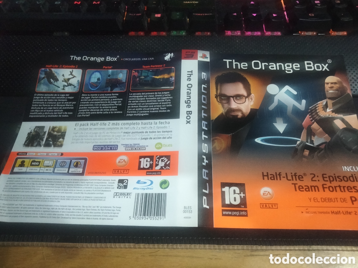 Videojuegos y consolas: Car&aacute;tula the Orange box ps3 - Foto 1