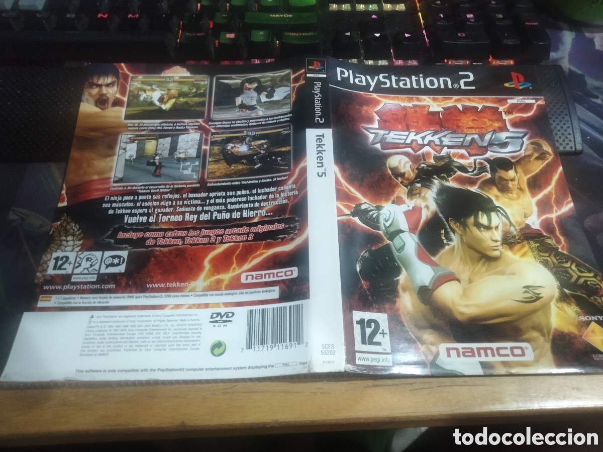 Videojuegos y consolas: Car&aacute;tula Tekken 5 ps2 - Foto 1