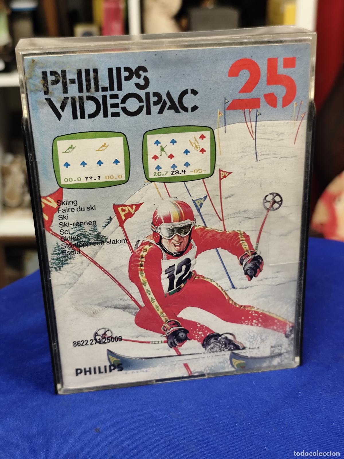 Videojuegos y consolas: Juego 25 Skiing - Philips VIDEOPAC - Foto 1