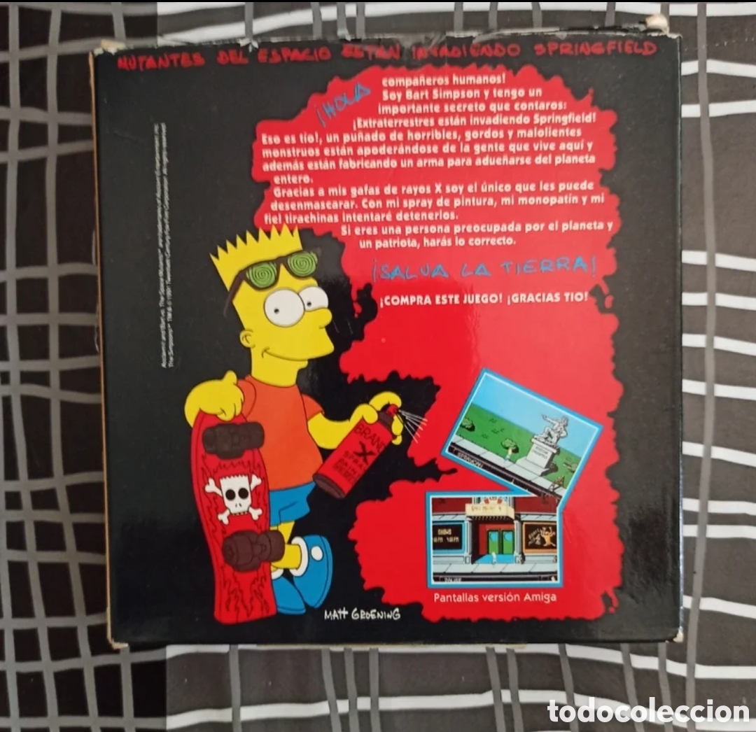 Videojuegos y consolas: The simpsons Bart Vs the space mutants 5 1/4 - Foto 1