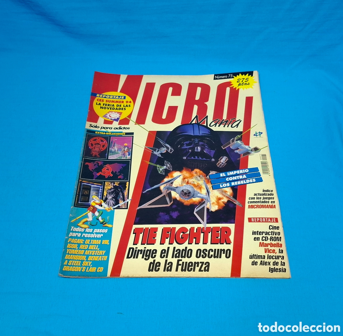 Videojuegos y consolas: REVISTA MICRO MAN&Iacute;A, N&Uacute;MERO 75 - TIE FIGHTER - Foto 1