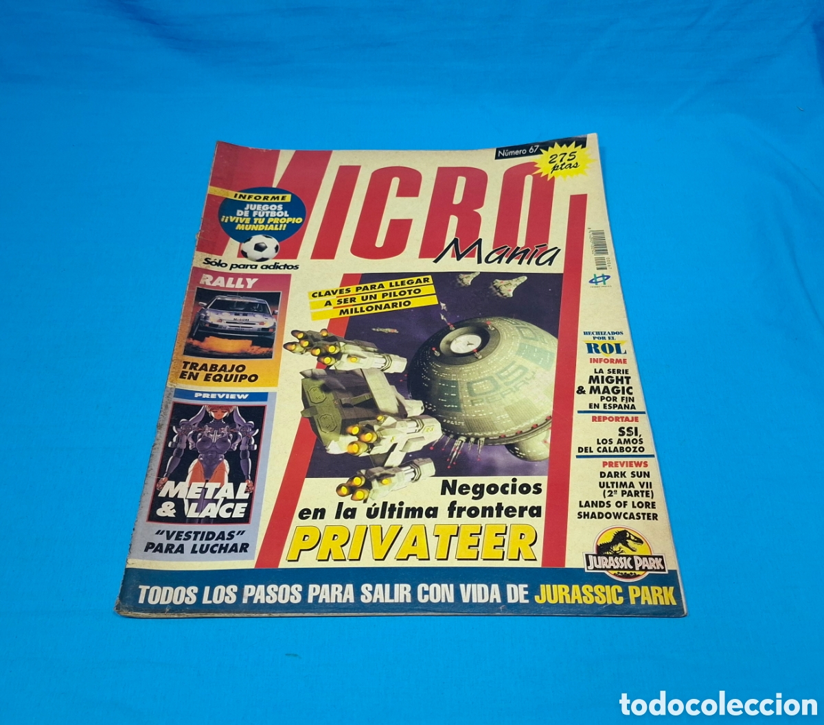 Videojuegos y consolas: REVISTA MICRO MAN&Iacute;A,N&Uacute;MERO 67 - PRIVATEER - Foto 1