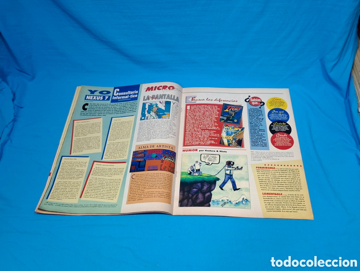 Videojuegos y consolas: REVISTA MICRO MAN&Iacute;A, N&Uacute;MERO 63 - JURASSIC PARK - Foto 3