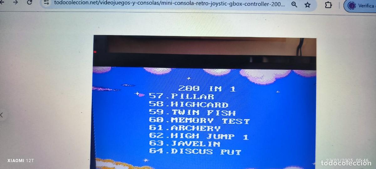 Videojuegos y consolas: MINI CONSOLA RETRO JOYSTIC GBOX CONTROLLER 200 juegos - Foto 4