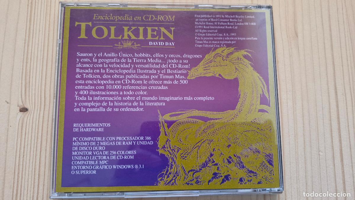 Videojuegos y consolas: Enciclopedia en CD ROM TOLKIEN David Day Tolkien - Foto 2