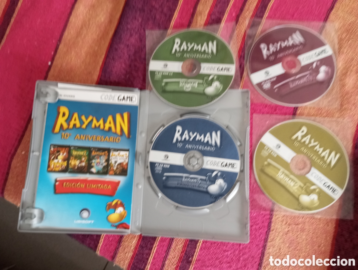 Videojuegos y consolas: Rayman 10 aniversario codegame 4 discos - Foto 2