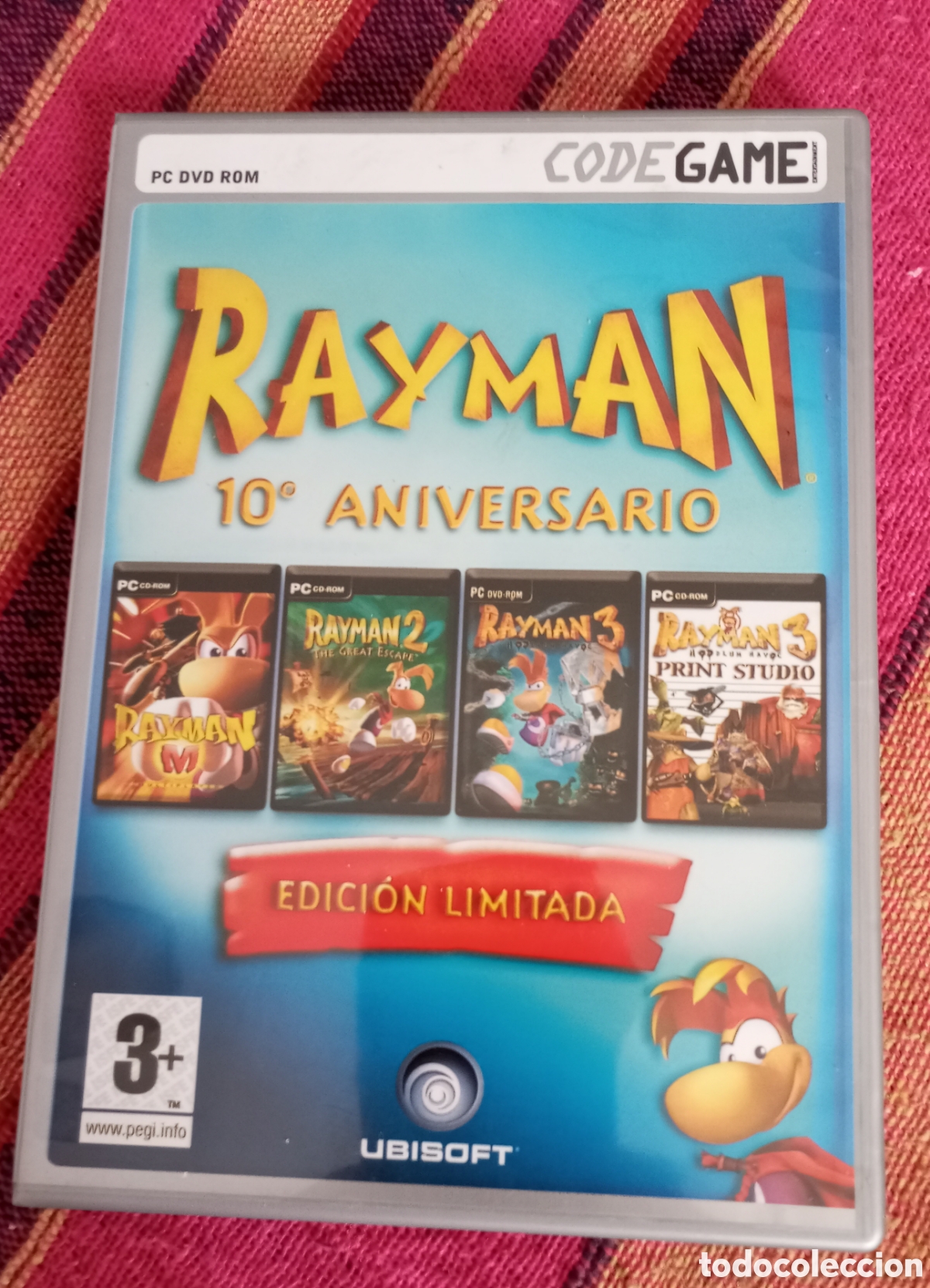Videojuegos y consolas: Rayman 10 aniversario codegame 4 discos - Foto 1