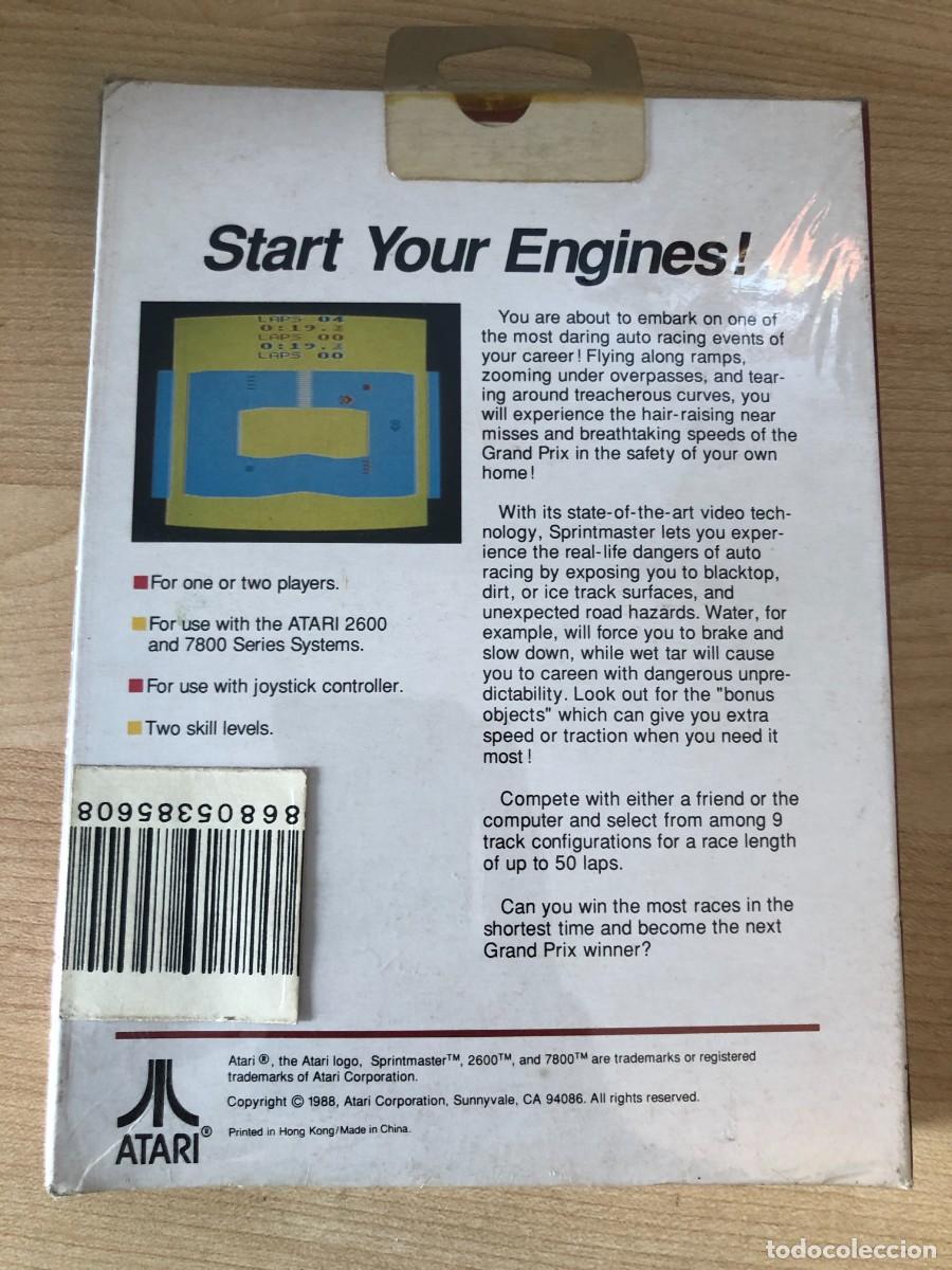 Videojuegos y consolas: SPRINT MASTER. ATARI 2600. PAL EUROPEO. PRECINTADO NUEVO - Foto 2