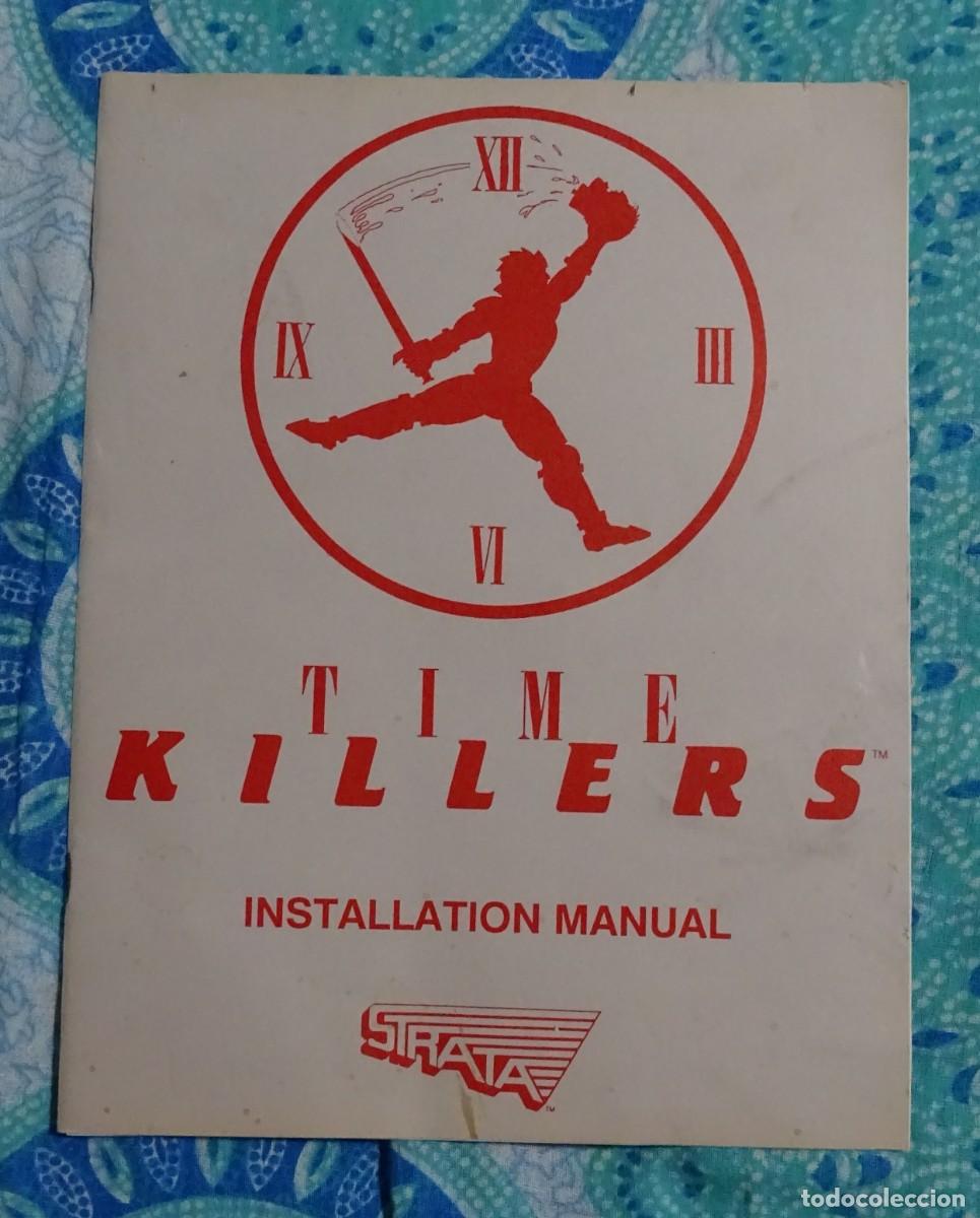 Videojuegos y consolas: TIME KILLERS (TIMEKILLERS) + MANUAL + MARQUESINA. STRATA. PLACA ARCADE JAMMA ORIGINAL. - Foto 3