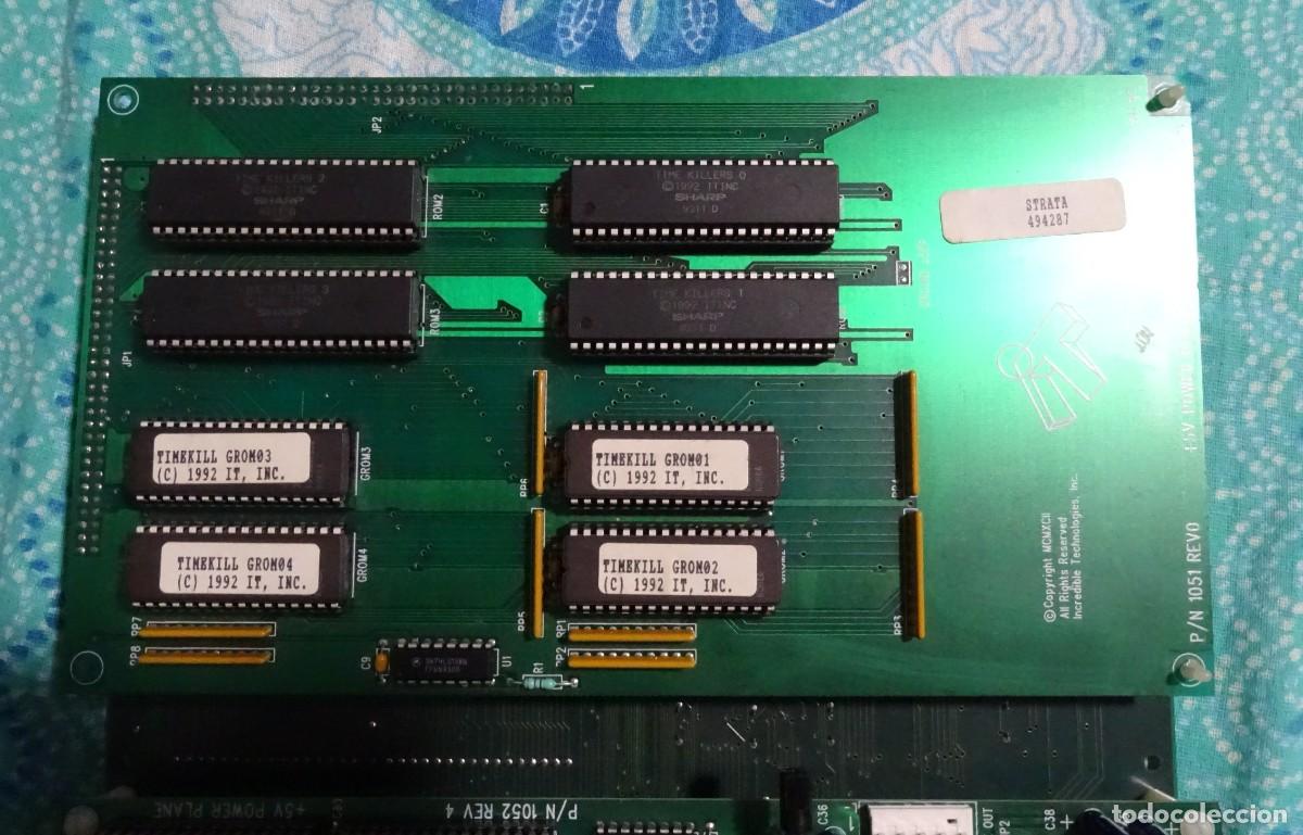 Videojuegos y consolas: TIME KILLERS (TIMEKILLERS) + MANUAL + MARQUESINA. STRATA. PLACA ARCADE JAMMA ORIGINAL. - Foto 10