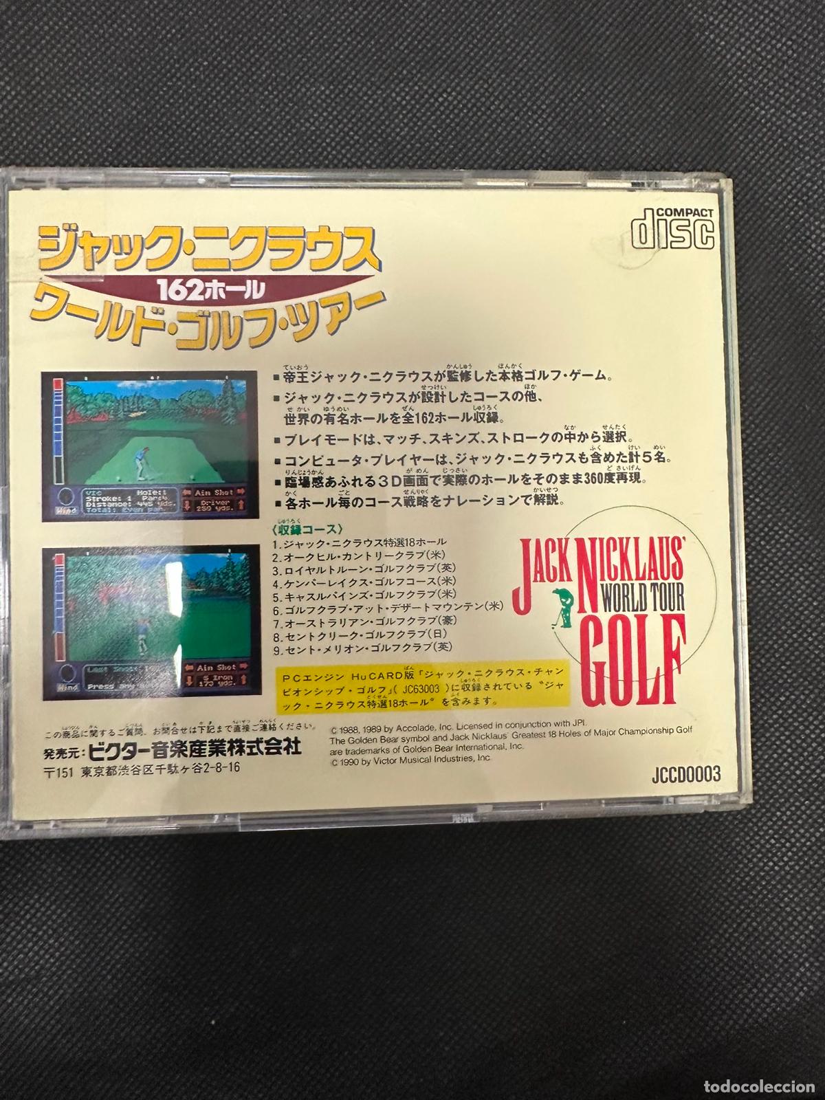 Videojuegos y consolas: Jack Nicklaus World Tour Golf - Pc Engine PCengine PCE - Foto 3
