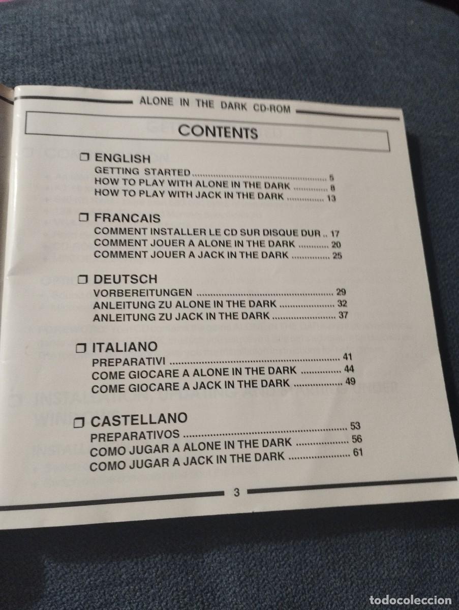 Videojuegos y consolas: Instrucciones del juego Alone in the dark - Foto 3