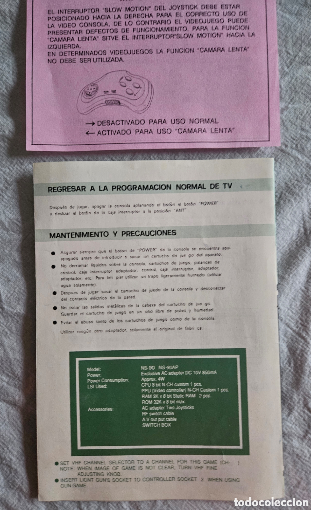 Videojuegos y consolas: Manual de instrucciones consola Nasa - Foto 2