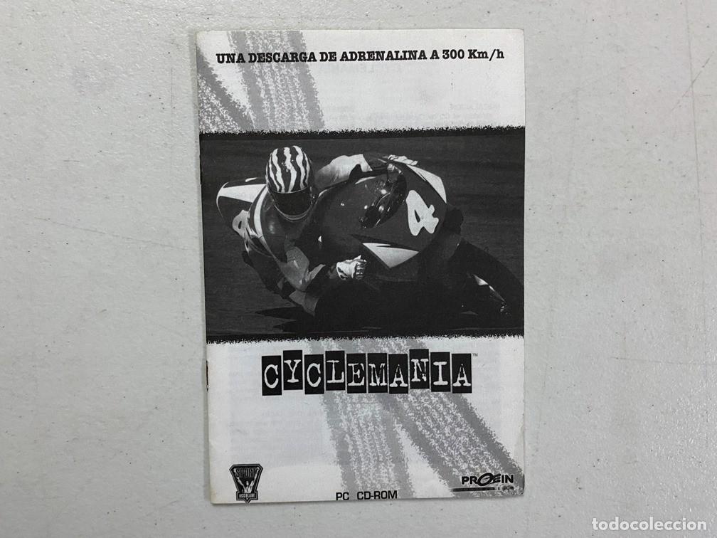 Videojuegos y consolas: CYCLEMANIA - MANUAL DE VIDEOJUEGO EN ESPA&Ntilde;OL - Foto 1