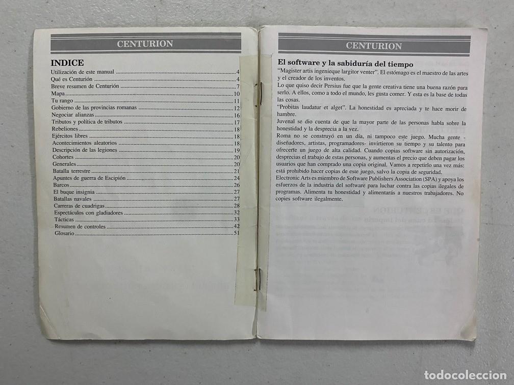Videojuegos y consolas: CENTURION - MANUAL DE VIDEOJUEGO EN ESPA&Ntilde;OL - Foto 3