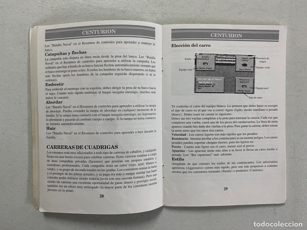 Videojuegos y consolas: CENTURION - MANUAL DE VIDEOJUEGO EN ESPA&Ntilde;OL - Foto 6