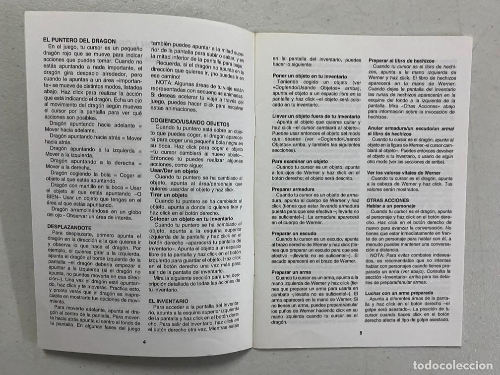 Videojuegos y consolas: DRAGON LORE - MANUAL DE VIDEOJUEGO EN ESPA&Ntilde;OL - Foto 4
