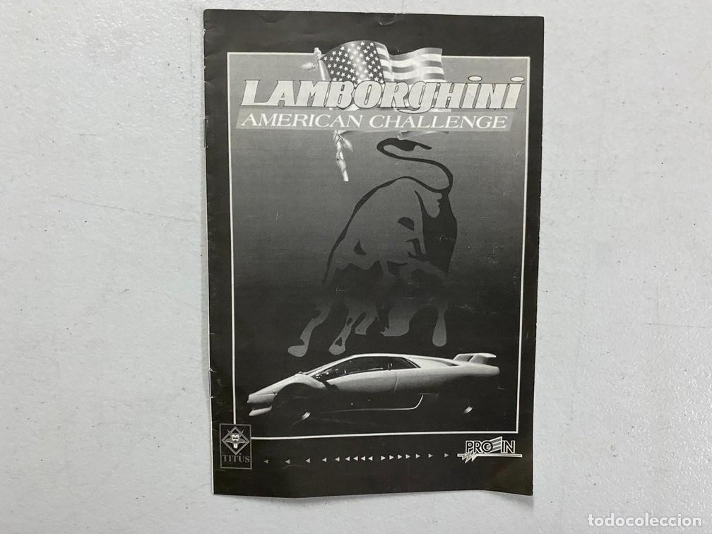 Videojuegos y consolas: LAMBORGHINI - MANUAL DE VIDEOJUEGO EN ESPA&Ntilde;OL - Foto 1