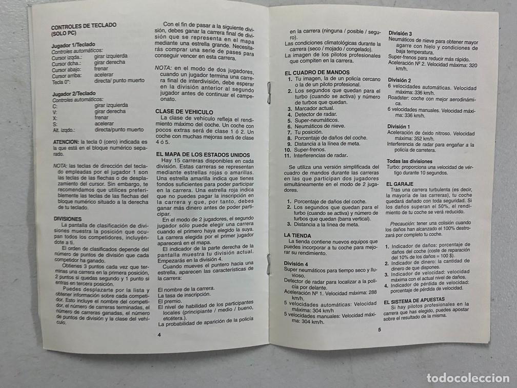 Videojuegos y consolas: LAMBORGHINI - MANUAL DE VIDEOJUEGO EN ESPA&Ntilde;OL - Foto 4