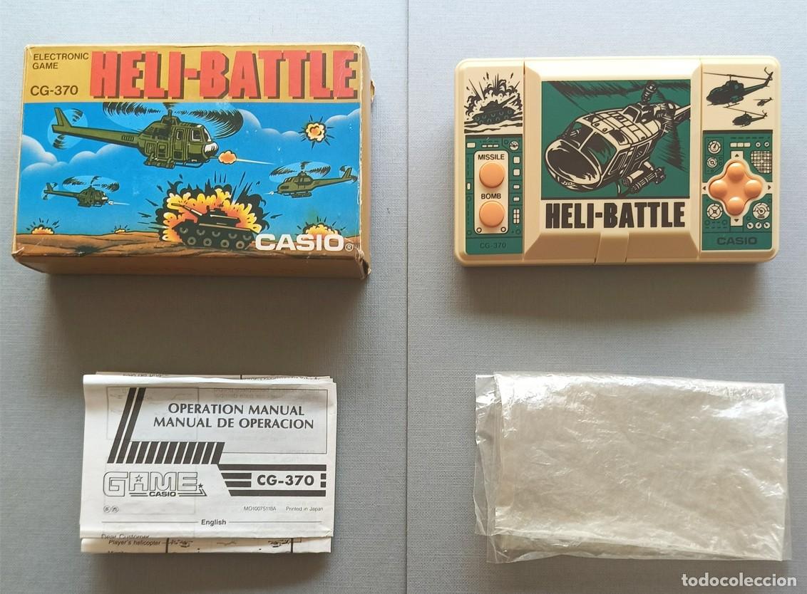 Videojuegos y Consolas: CASIO GAME & WATCH CG-370 HELI BATTLE COMPLETE IN BOX CIB FULL WORKING ORDER! R13228