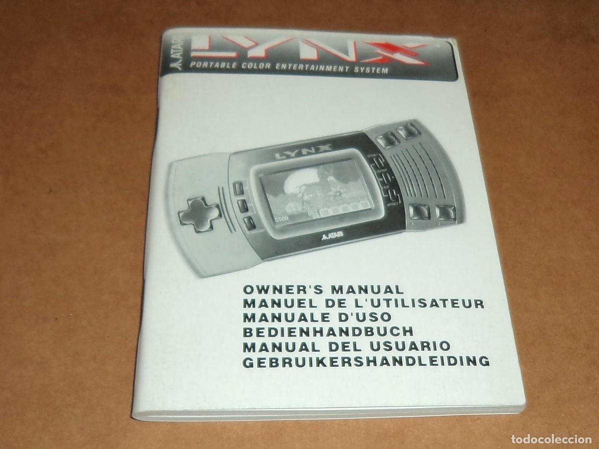 Videojuegos y Consolas: Atari Linx II , Owner's Manual, version europea multiidioma incluyendo castellano.